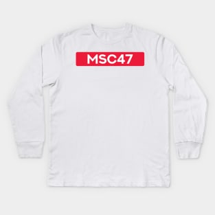 Mick Schumacher 47 - Driver Tag #3 Kids Long Sleeve T-Shirt